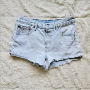 Levis 501 Embroidered Sides Cutoff Shorts